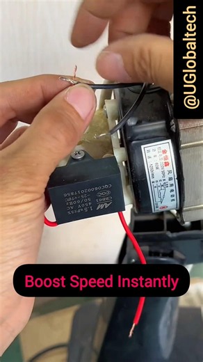 Boost Fan Speed Instantly with This Capacitor Hack ⚡