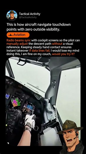 How Pilots Land In Heavy Fog #engineering #aviation