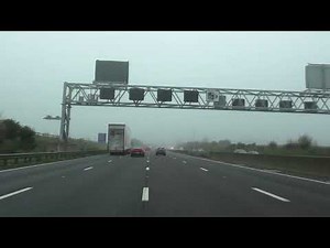 Driving On The M5 Motorway From J7 Worcester To J3 Quinton Interchange, England 29th November 2022