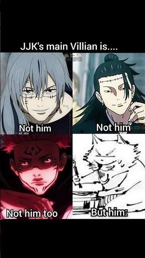 who is the main villain of jujutsu kaisen jjk#anime #jjk #yuji#villain#manga