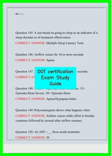 DOT certification Exam Study Guide video