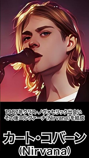 1分で分かるカート・コバーンの人生 #shorts #nirvana