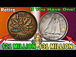 Big Money Alert! These 4 Canadian one cent and ten cent Coins Are Shockingly Valuable!