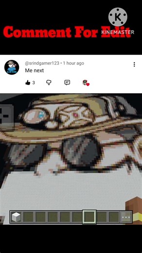 Subscriber Pixal Art In Minecraft || 300/300 Pixal Art 🎨 || #shorts #minecraft #pixelart