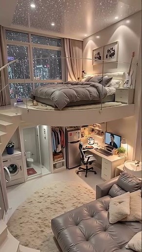 🏙️ A Dreamy Loft Apartment with Breathtaking City Views & Cozy Vibes ✨