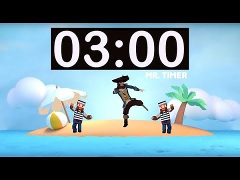 3 Minute Timer with Music for Kids, Classroom! 3 Minute Countdown with Alarm! Fun Timer 3 Minutes!