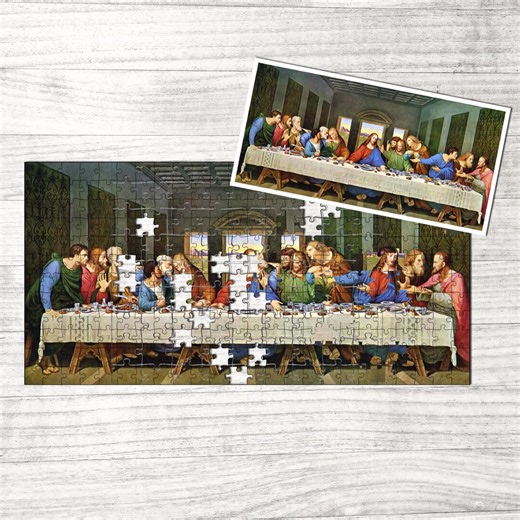 Catholic Last Supper Puzzle, Christian Religious Jigsaw Puzzle Home Decor, Faith Wall Art Puzzle, Meaningful Christian Gift PZ1 - Etsy