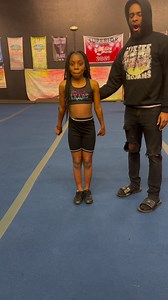 Standing Tuck with a spot vs Standing Tuck from the spotter’s POV. Great job Tahiry! 🌙💎 | Cheer Leads Elite