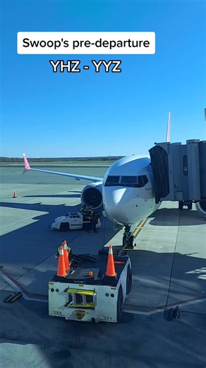 My first time seeing Swoop! #swoop #plane #takeoff #aviation #yhz #halifax #halifaxstanfield #runway #departure #swoopster #flyswoop