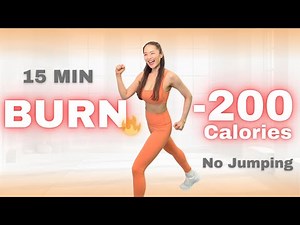 15 Min Full Body Fat Burn HIIT at home - 200 Calories Burn l No Jumping