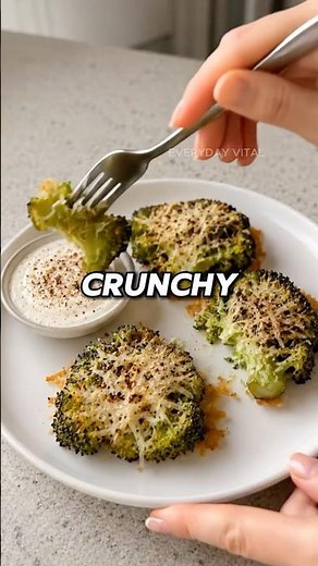 Did You Know Broccoli Could Taste THIS GOOD?! 🥦🧀 Crispy Parmesan Broccoli Recipe