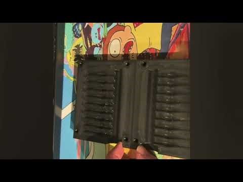 Easy injection “crappie crack” lure 3d printed mold - panfish lure mold