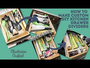 How to make DIY custom kitchen drawer dividers