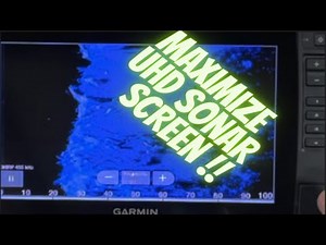 Maximize Garmin UHD 93SV Sonar Screen