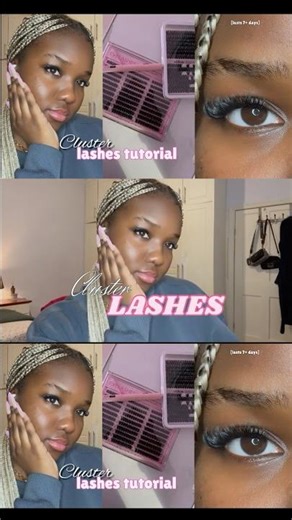 ⬆️ DIY cluster lash tutorial (easy + beginner friendly) 🩷 #lashclusters #tutorial #stepbystep