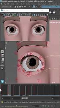 Eye Darts Animation in Maya 🎯 | Animator Tip #shorts