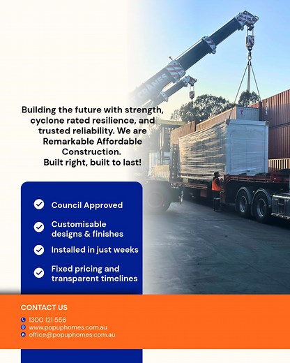 4 comments | #ModularLiving #Certified #AccessibleLiving #ExpandableHouse #approved #EasyProcess #CompactLiving #PropertyIncome #buildingapproval #StressFreeLiving #smallhomesolutions #queensland #financialfreedom #certified #intimeforchristmas | Pop Up Homes Pty Ltd | Facebook