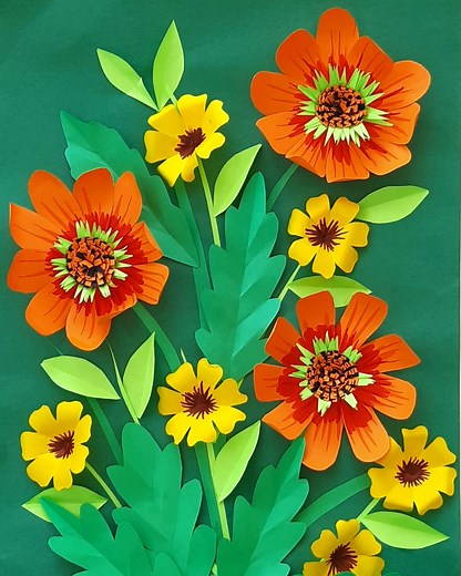 690K views · 10K reactions | Simple and Awesome DIY Paper Flowers Craft | Craftmerint | Facebook