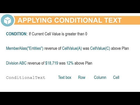 Applying Conditional Text to Management Reports