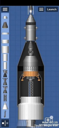 Realistic Saturn V In Spaceflight Simulator + Blueprint.