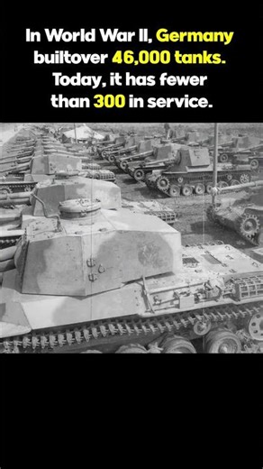 Germany Built 46,000 Tanks in WWII — Today It Has Less Than 300!