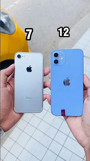 iPhone 7 Vs iPhone 12 || Camera Zoom Test! #shorts