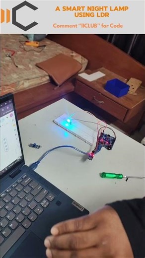 Automatic Night Lamp System Using LDR and Arduino