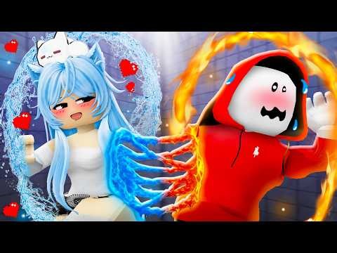 Fire JJ Vs Crazy Water Girl Love Story?! - Maizen Roblox