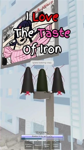 I Love The Taste Of Iron #roblox #funny #jujutsushenanigans #jjk #jjs #robloxedit #tsb #shorts #fyp