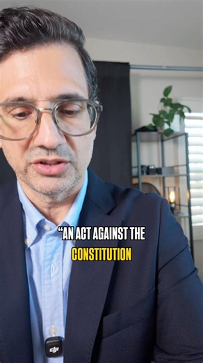 An act against the constitution is void.