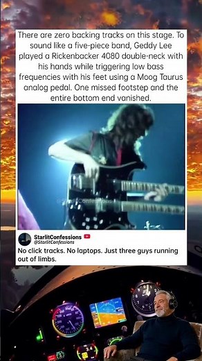 Why his feet played the bass 🎛️ #Shorts #GuitarGear #rush