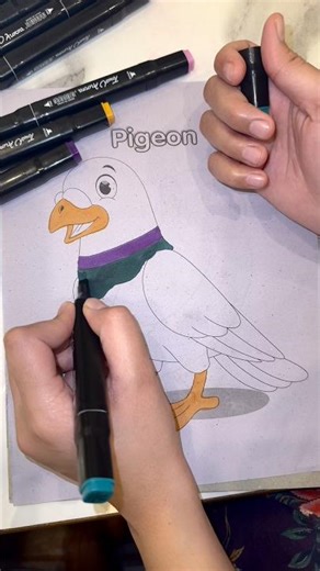 Cute Pigeon Coloring for Kids | Easy Bird Coloring 🕊️🎨