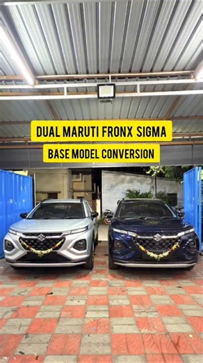 39K views · 817 reactions | DUAL MARUTI FRONX SIGMA - Base Model Conversion #afto #coimbatore #MarutiFronx #Fronx #FronxSigma #BaseModelConversion #DualFronx #FronxMods #FronxAlterations #CarConversion #AutomobileUpgrades #CarModsIndia #CarCulture #CarEnthusiast #IndiaCarScene #BeforeAndAfter #CarGoals #CustomFronx #InteriorUpgrade #ExteriorUpgrade #CarLife | Afto India | Facebook