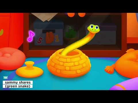 Sammy shares green snake ( song kids )