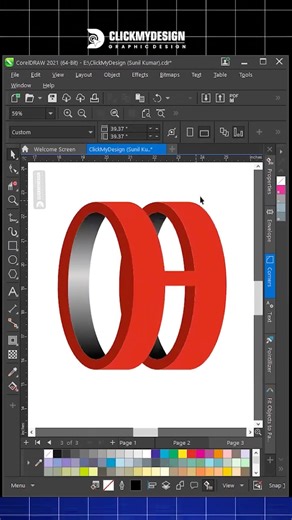 Part 64 tools in Corel Draw #coreldraw #shortvideo #begginers #graphicdesign