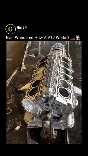 Grit | A V12 engine is one of the most powerful and smooth-running engines ever built. It features 12 cylinders arranged in two banks of six,... | Instagram