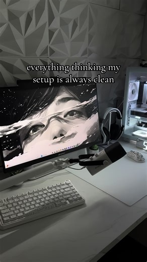 little dirty #pc #setup #techtok #fyp #chill | setup