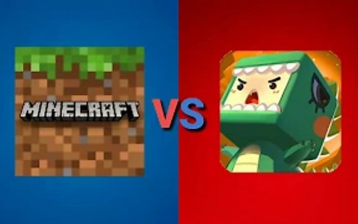 我的世界VS迷你世界【方块艺术】Minecraft vs Mini World_ Block Art