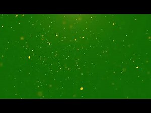 Gold Dust Particles Green Screen | Sparkling Video Effects