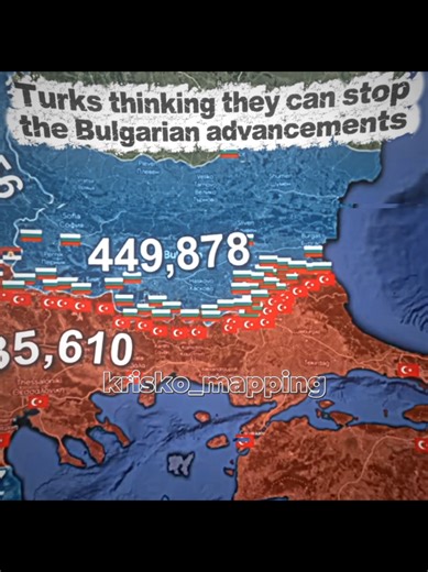 Bulgaria in the FBW edit🇹🇷🗡️🇧🇬 . I tried something new with the showing of cities which Bulgaria captured during the war. . Bulgaria played the leading military role in the First Balkan War (1912–1913) as part of the Balkan League against the Ottoman Empire, mobilizing over 785,000 soldiers, which is more than all other allies combined. Bulgaria fought the bulk of the Ottoman forces in Thrace, keying the victory that forced the Ottomans back to the Catalca line near Istanbul. . ⚠️No hate⚠️L