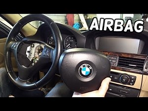 How to remove the steering wheel airbag of the BMW 3 Series.