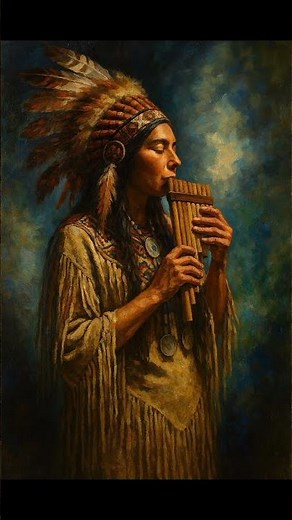 Music of the pan flute and the Native American flute