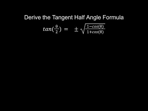 Problem of the day (01/12/2026): Derive the Tangent Half Angle Formula