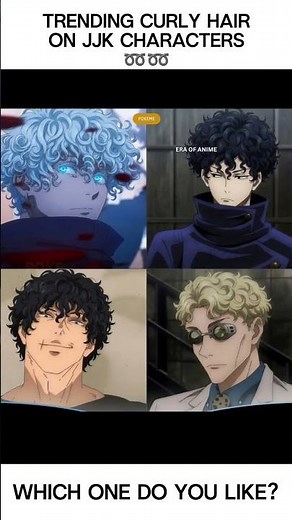 Curly Hair on JJK Characters