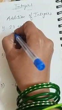 Addition of Integers 🔢 | Simple Tricks & Examples #AdditionOfIntegers #IntegersMaths #basicmaths