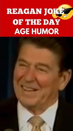 Ronald Reagan’s Funniest Age Joke Ever 😂 #ronaldreagan #shorts #jokes