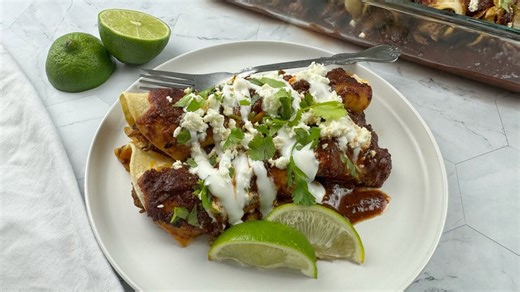 Pork enchiladas rojas recipe