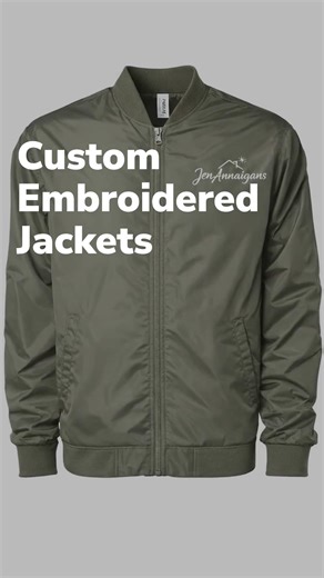 Custom Embroidered Jackets for Work, Teams & Business | JenAnnaigans