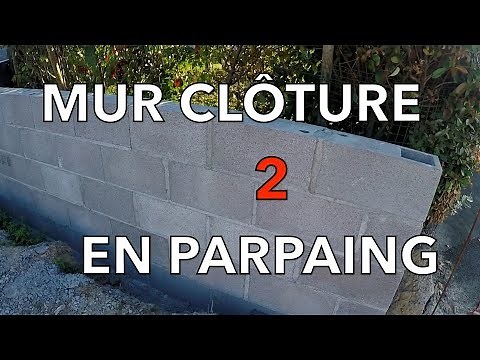 🇫🇷 How to build a cinder block fence wall: the walls