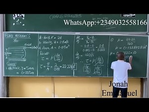 Viscosity Questions and Solution | Fluid Mechanics Example and Solution on Viscosity #fluidmechanics